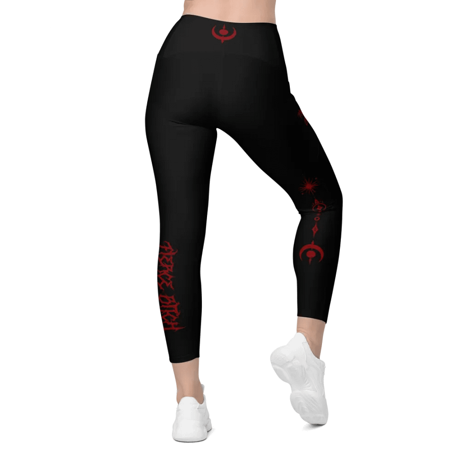 Fierce Bitch All-Over Print Crossover Leggings product image (2)