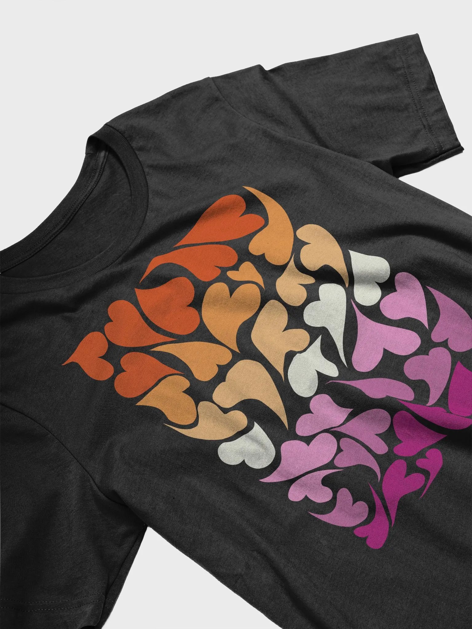 Nestled PRIDE Lesbian T-shirt product image (12)