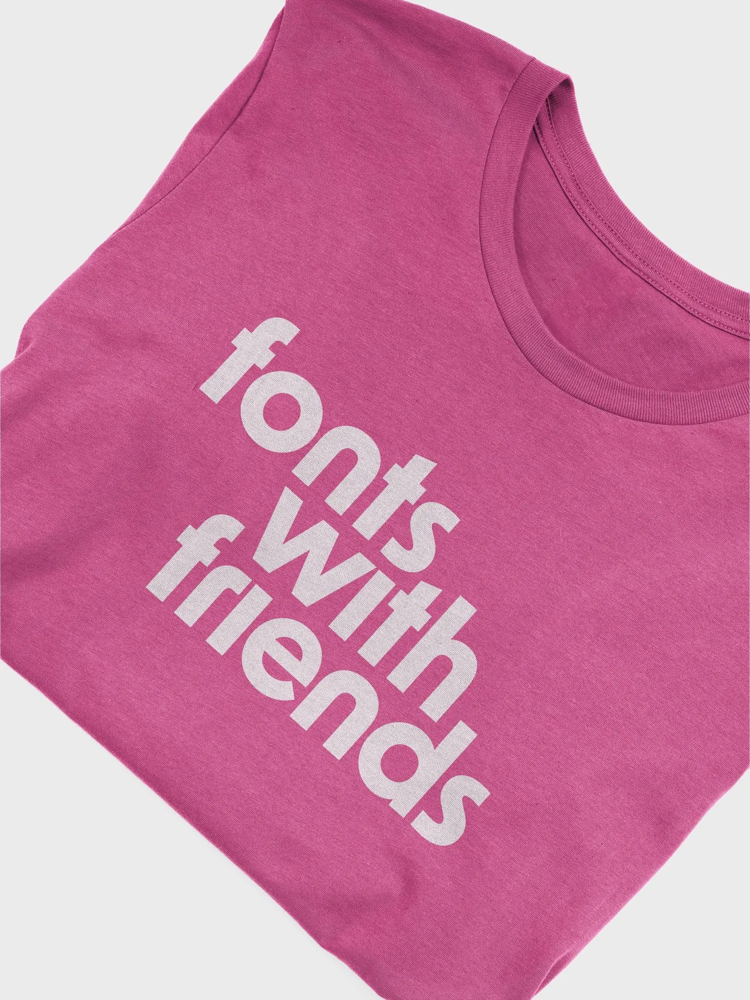 Fonts with Friends Pink Graphic Tee product image (5)