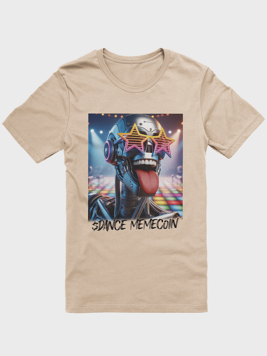 ROCKI ROBOT - DANCE MEMECOIN - PREMIUM TEE - TAN product image (7)