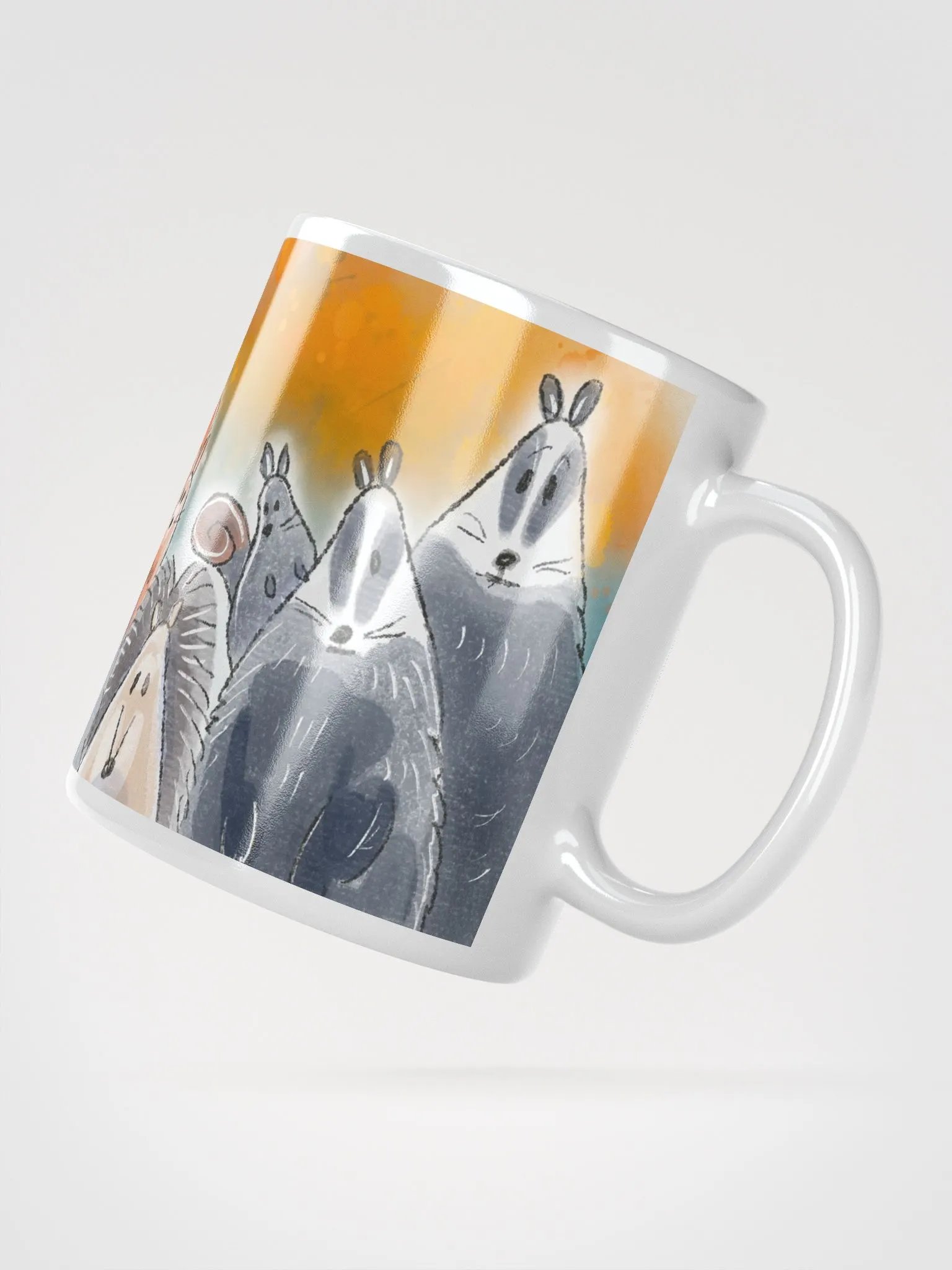 Woodland Friends Hand Drawn Illustrated Mug product image (2)
