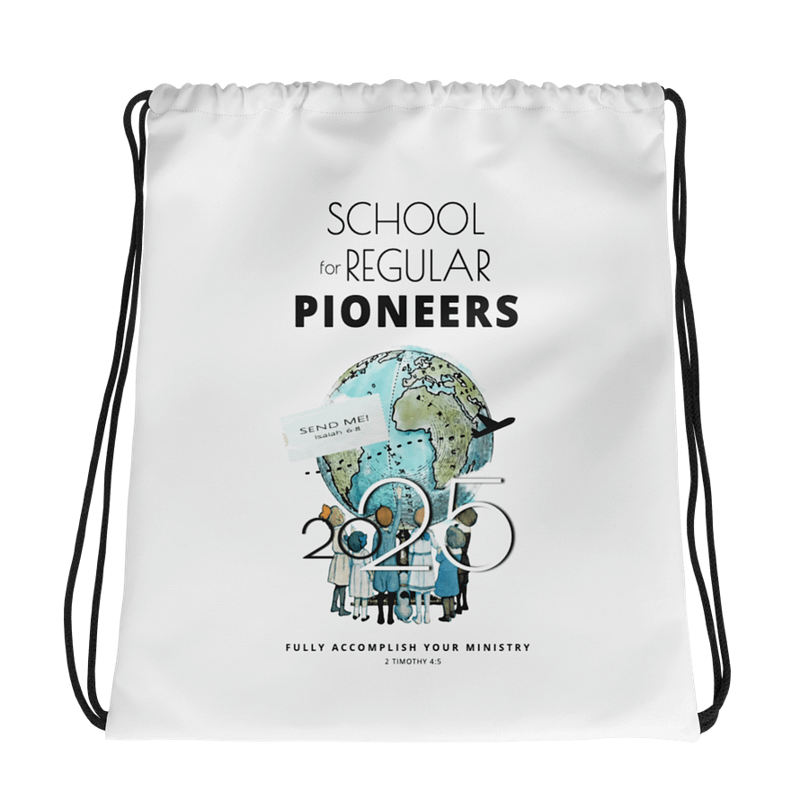2025 School for Regular Pioneers Drawstring Bag | Jehovah’s Witnesses Keepsake Collection product image (1)