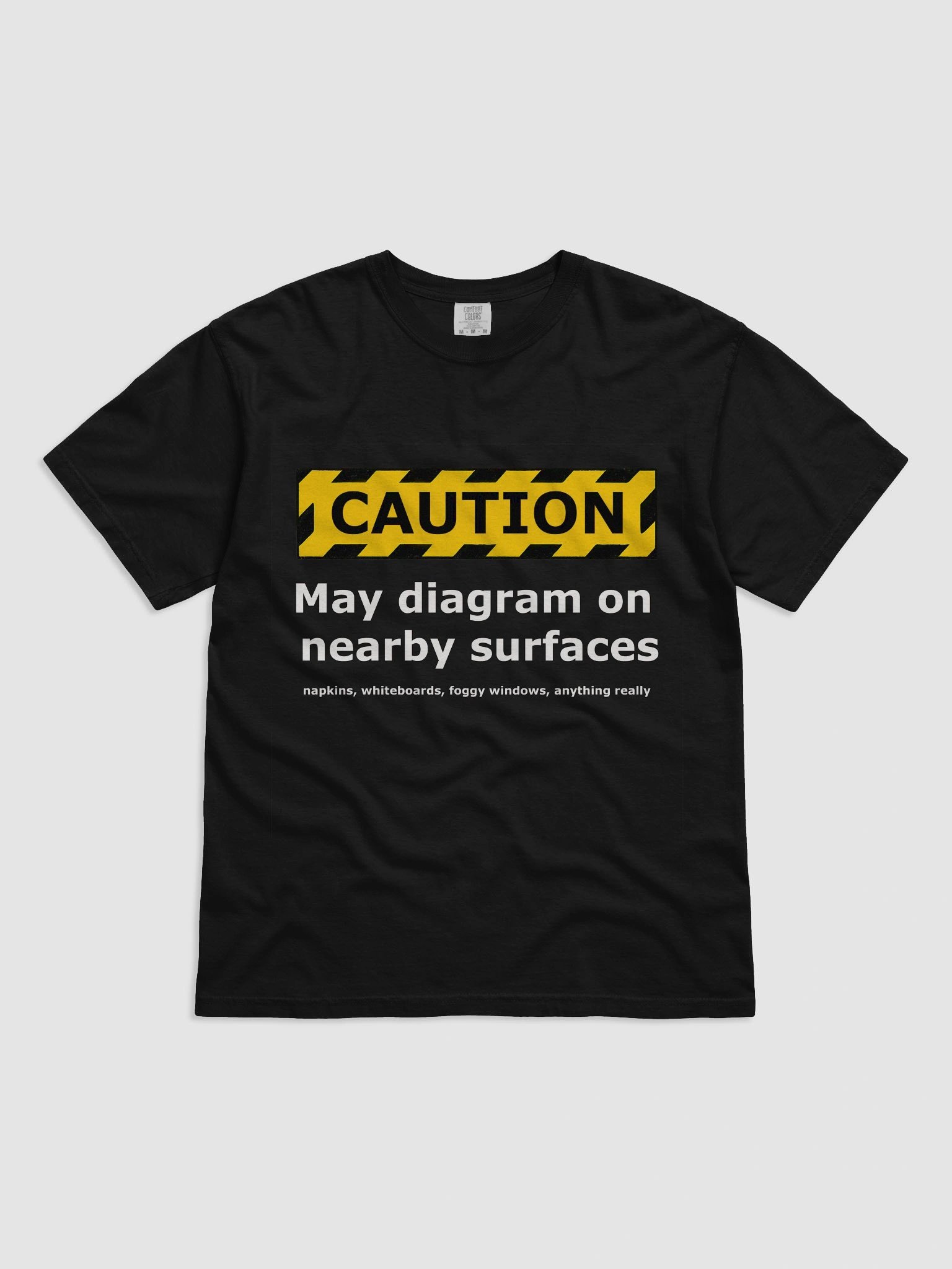 Diagram Caution – Sketch-at-Any-Moment Tee product image (1)