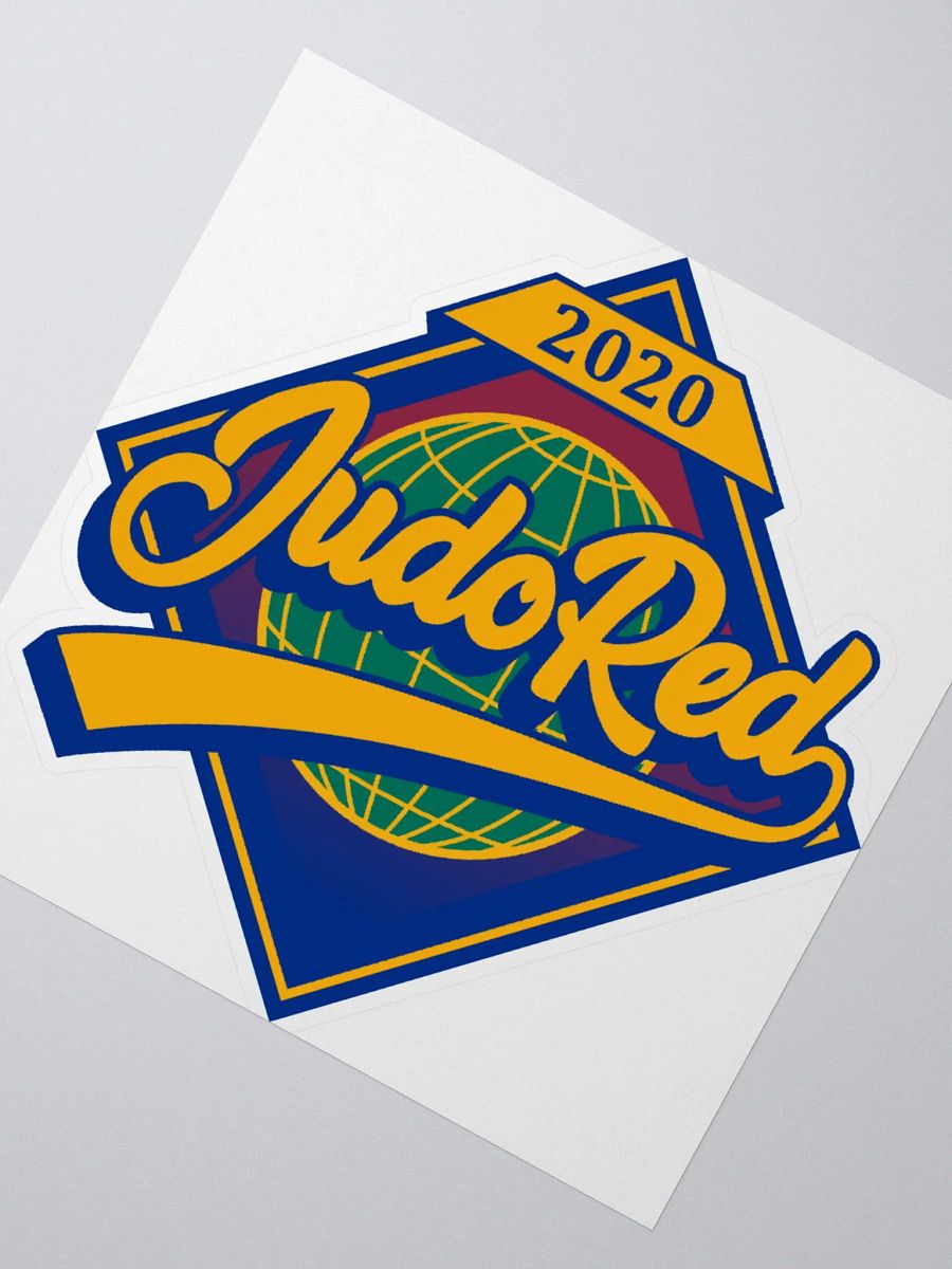 JUDO RED (TITLE) STICKER product image (1)