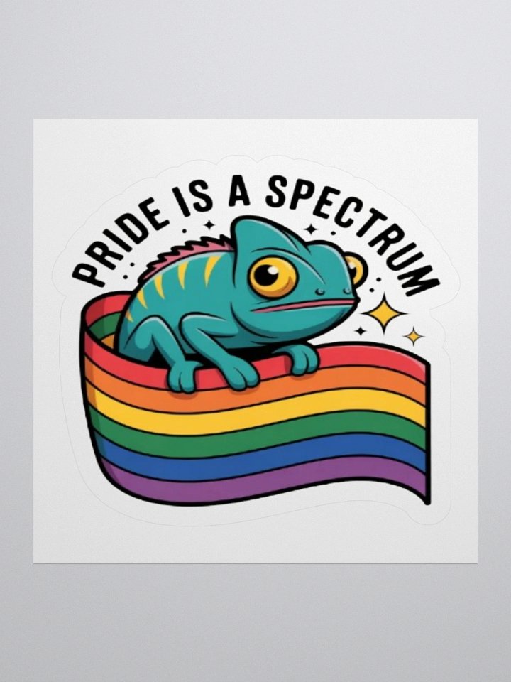 Pride Chameleon Sticker - Exclusive Vinyl Design Celebrating Spectrum product image (1)