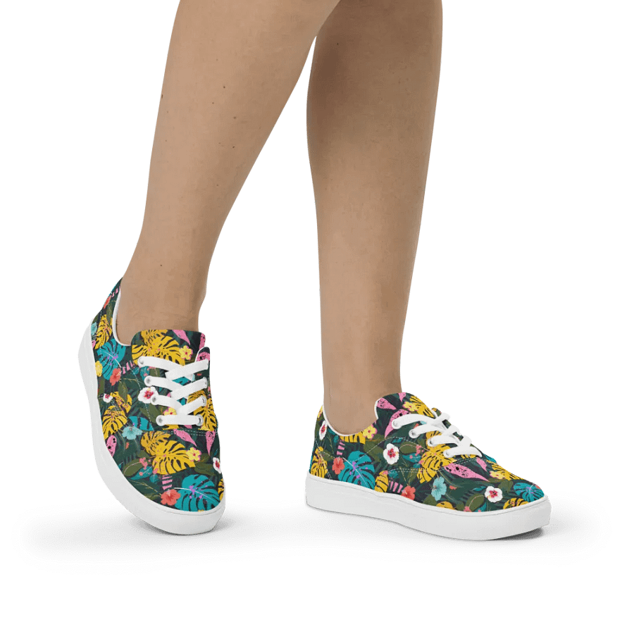 Forest Flora Lace-Up Canvas Shoes product image (2)