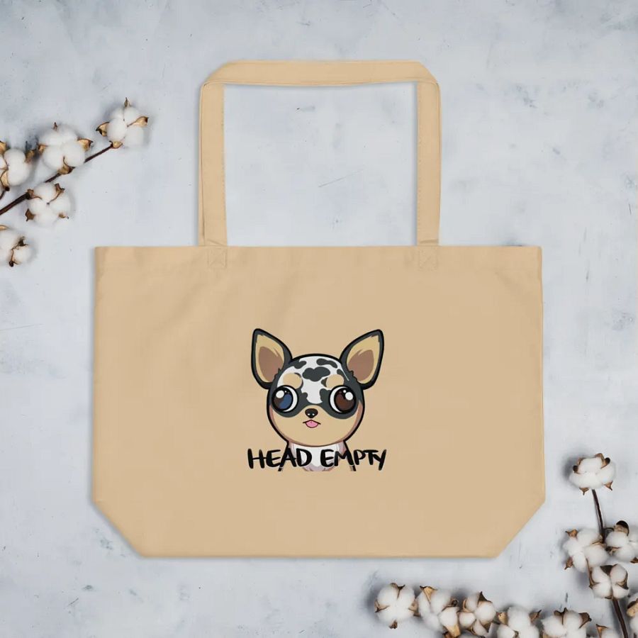 Beige Head Empty, No Thoughts Tote product image (3)