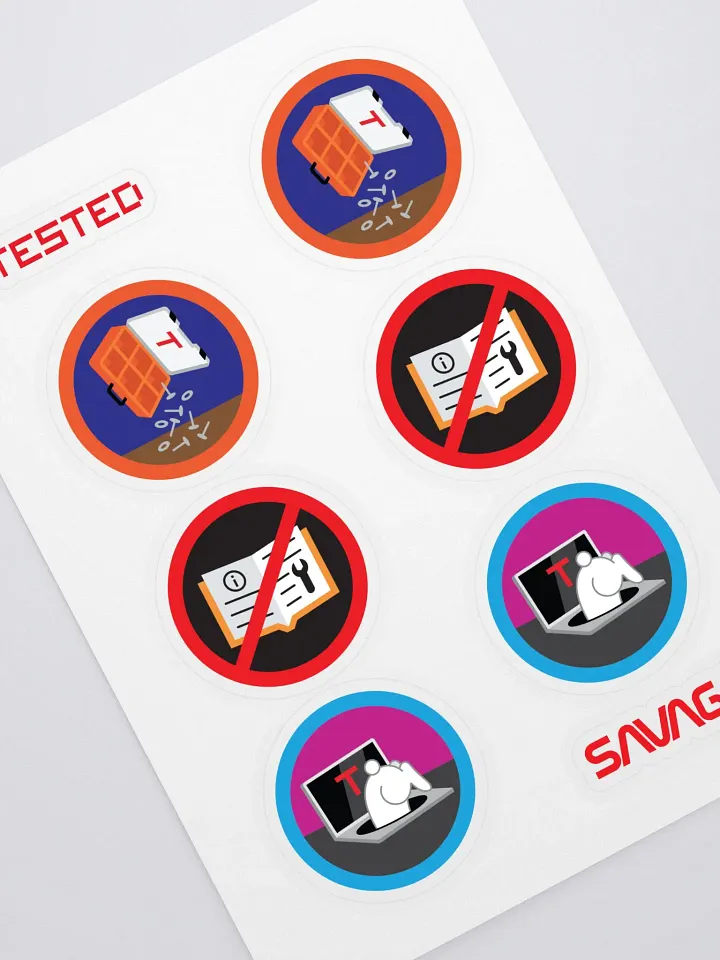 ADHD'oh (de)Merit Badge Sticker Sheet product image (1)
