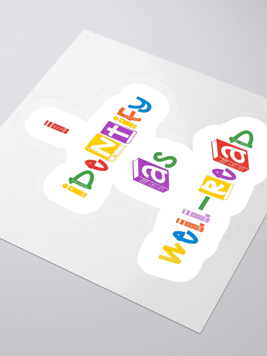 I Identify As Well-Read Sticker product image (3)