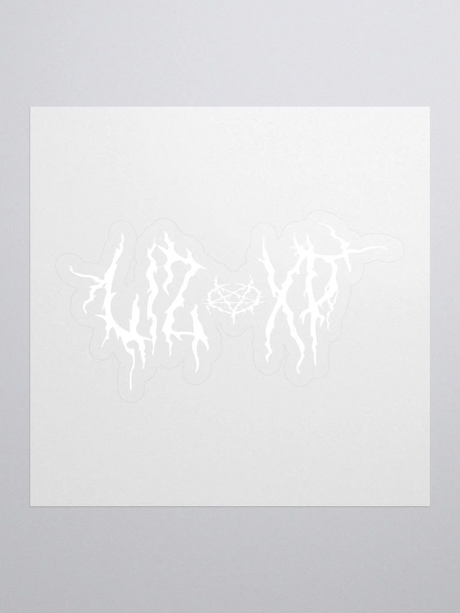 Liz XP Metal White Logo Sticker product image (1)