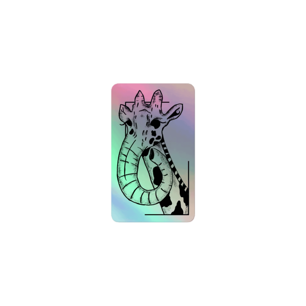 Giraffephant Holographic Sticker product image (1)