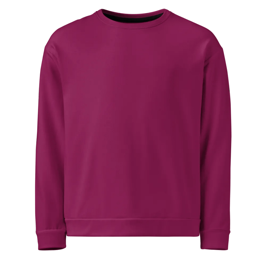 Plain Dark Plum Pink Light Summer Unisex Recycled Polyester Heavyweight Premium Sweatshirt by Treasure Pie product image (1)