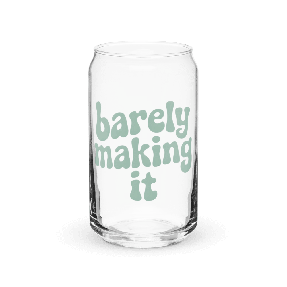 Barely Making It Can-Shaped Glass product image (1)