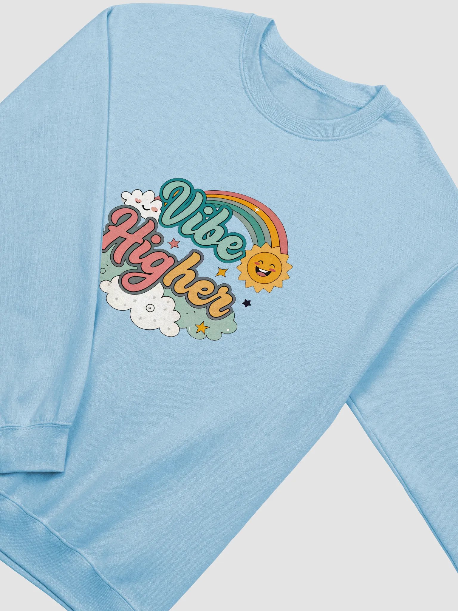 Vibe Higher Rainbow Crewneck Sweatshirt product image (9)