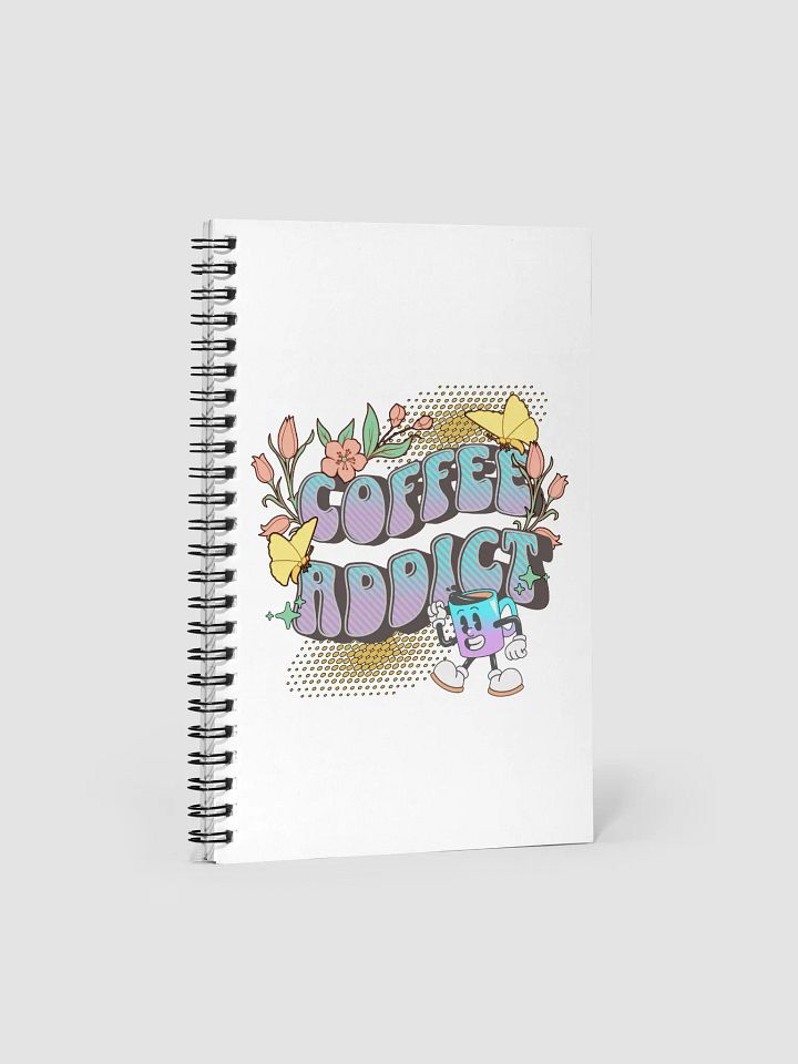 Coffee Addict Mascot Mug Cheerful Notebook product image (1)