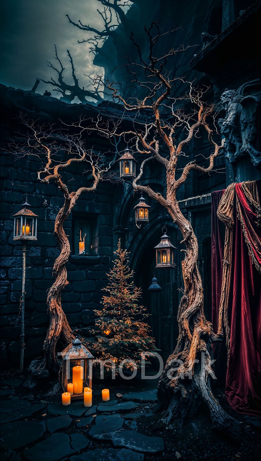 Lantern Grove Phone Wallpaper product image (1)