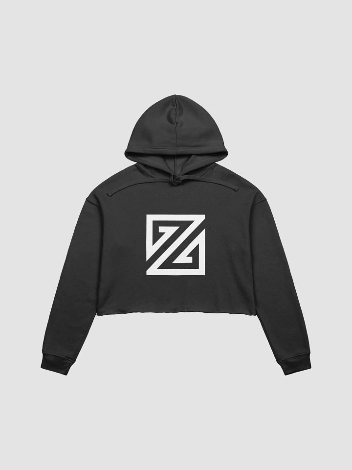 Crop Hoodie med logotyp product image (1)