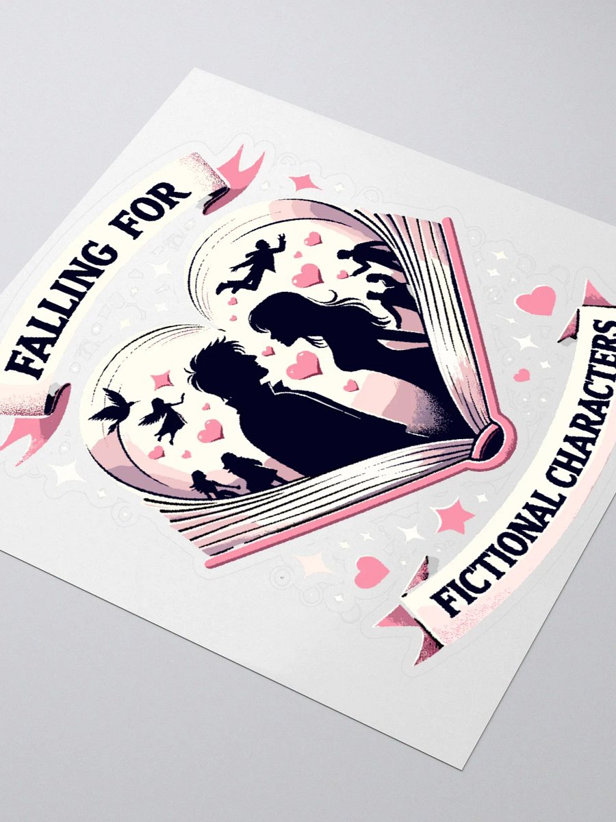 Falling for Fictional Characters -Vinyl Sticker product image (3)