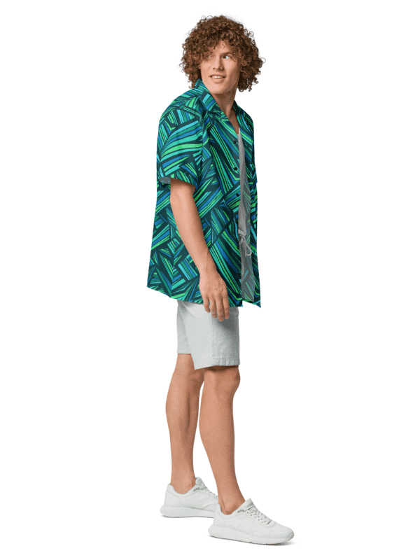Aqua Angles | Unisex Hawaiian Shirt product image (3)