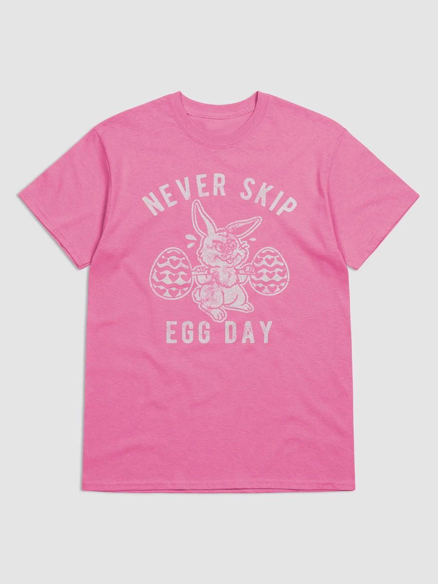 HOT Mens Never Skip Egg Day T Shirt Funny Easter Bunny Work Out Joke Novelty Tee For product image (1)