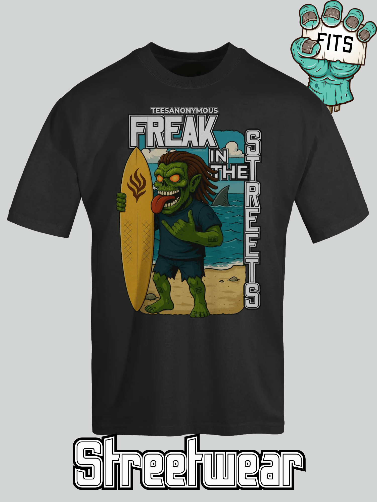 Streetwear Graphic Tee - Surfs Up by Freak in the Streets product image (1)