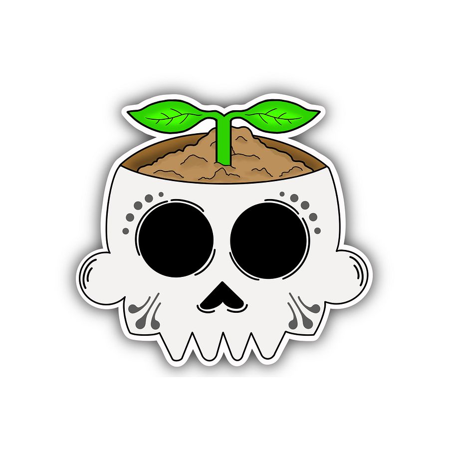 Skull Pot Sticker product image (1)