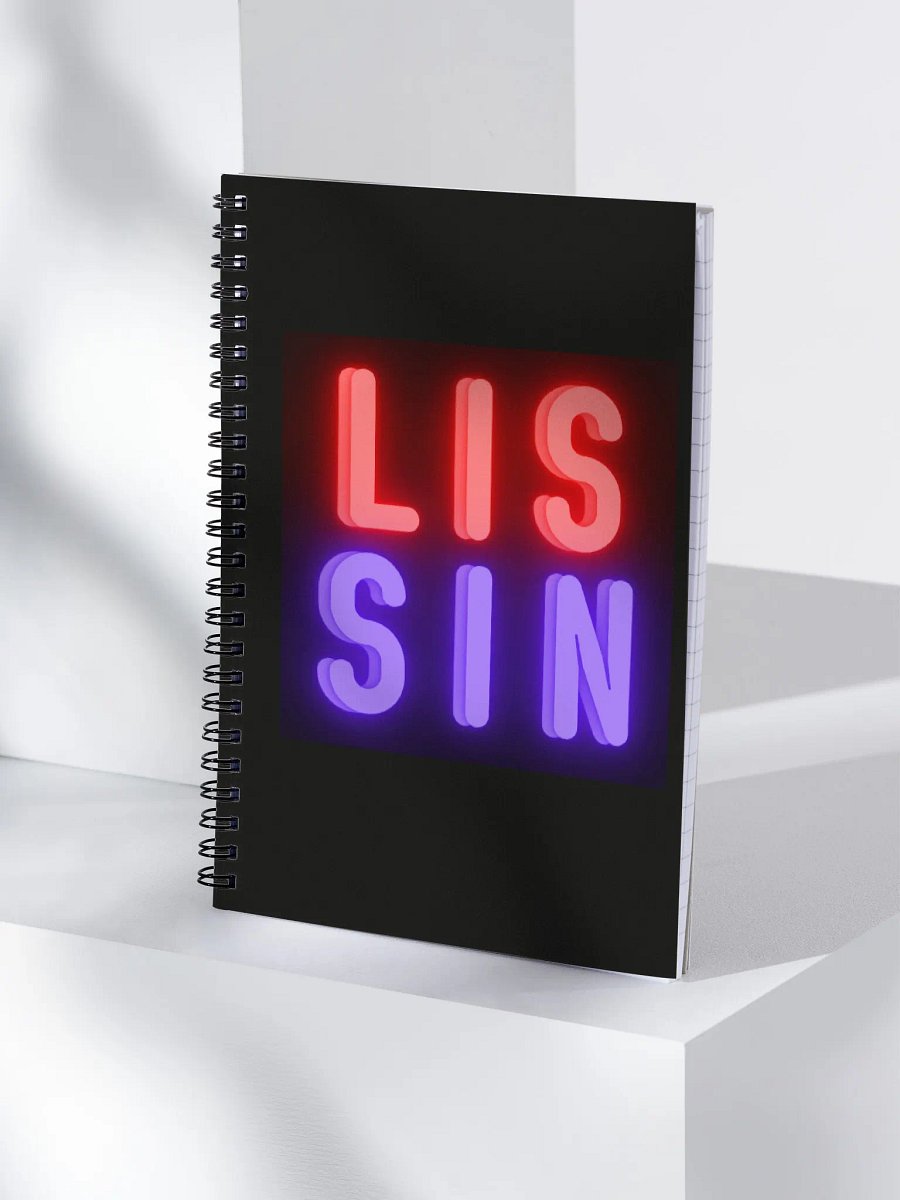 LISSIN/Raq Logo Notebook (black) product image (4)