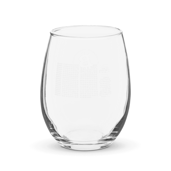 Bitcoin Genesis Block Hex Wineglass product image (2)