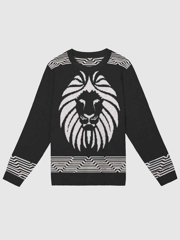 ISI ỌDỤM Black and White Jacquard Sweater product image (1)