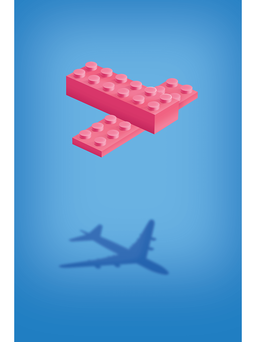 Plane (Pink) | Poster product image (1)