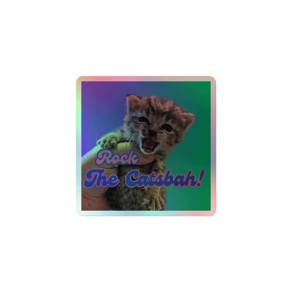 Rock The Catsbah! Holographic Sticker product image (1)