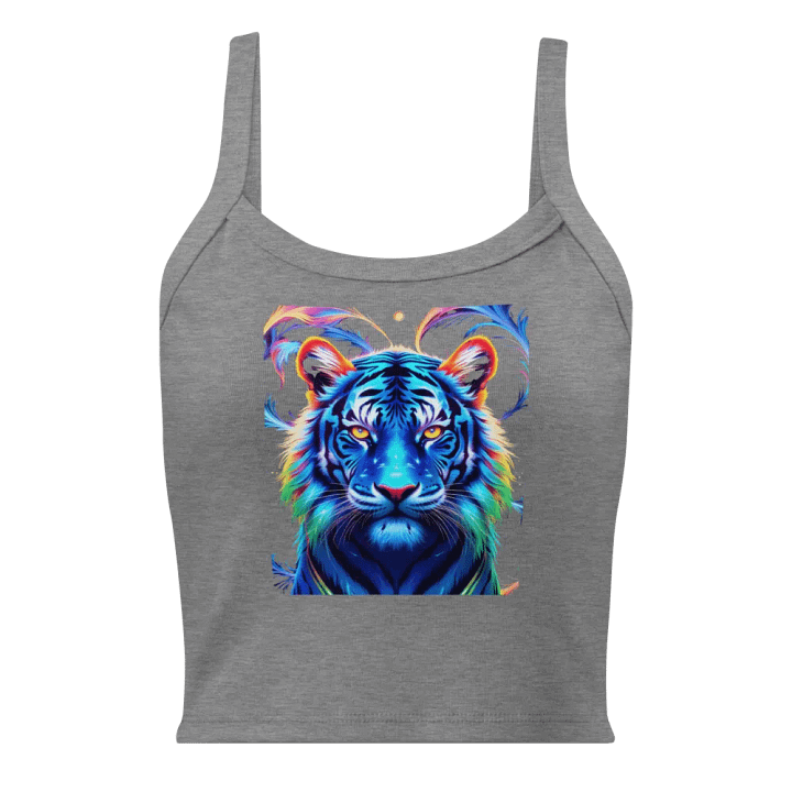 Neon Tiger Abstract Women's Tank Top Bella+Canvas (Women's) product image (3)