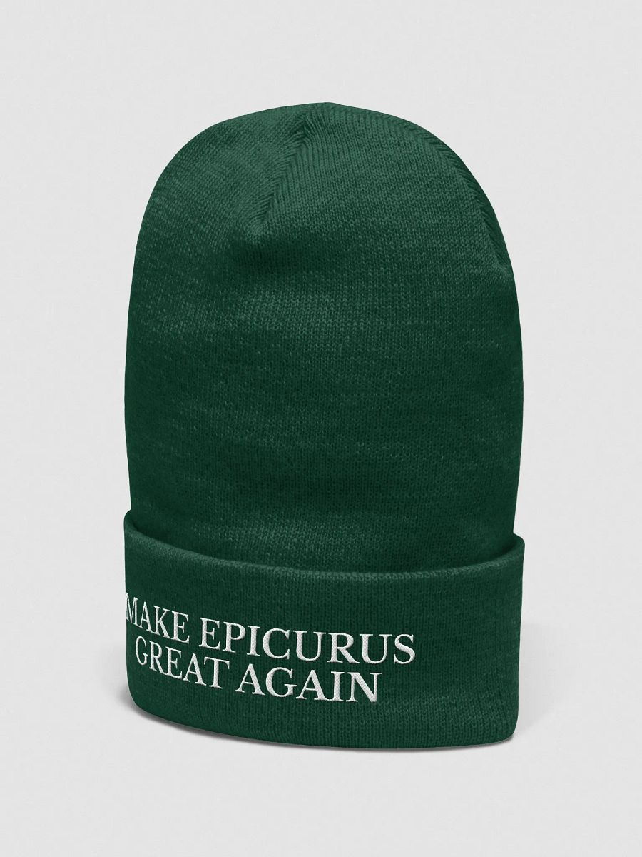Make Epicurus Great Again (Cuffed Beanie DARK) product image (3)