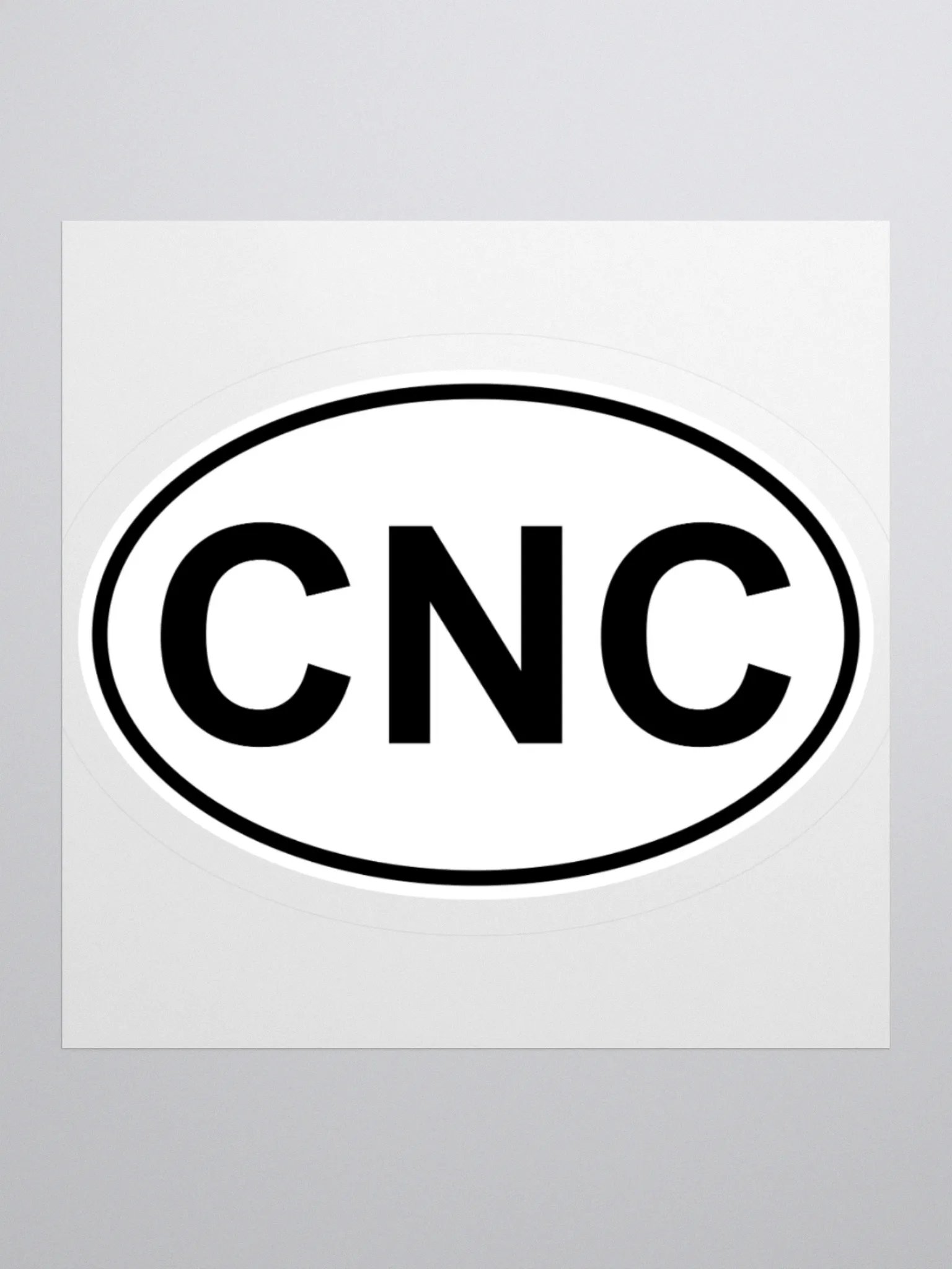 CNC Oval Sticker product image (1)