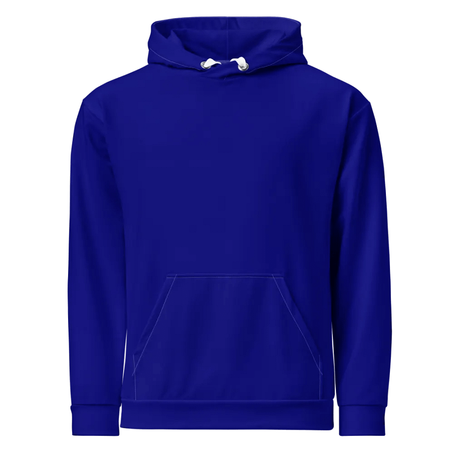 Plain Color Navy Blue Hoodie product image (1)