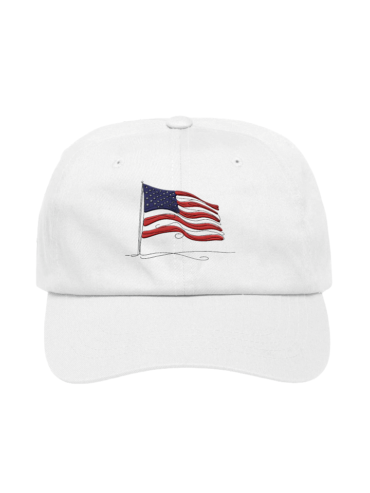 USA Flag Line Art Hat product image (9)
