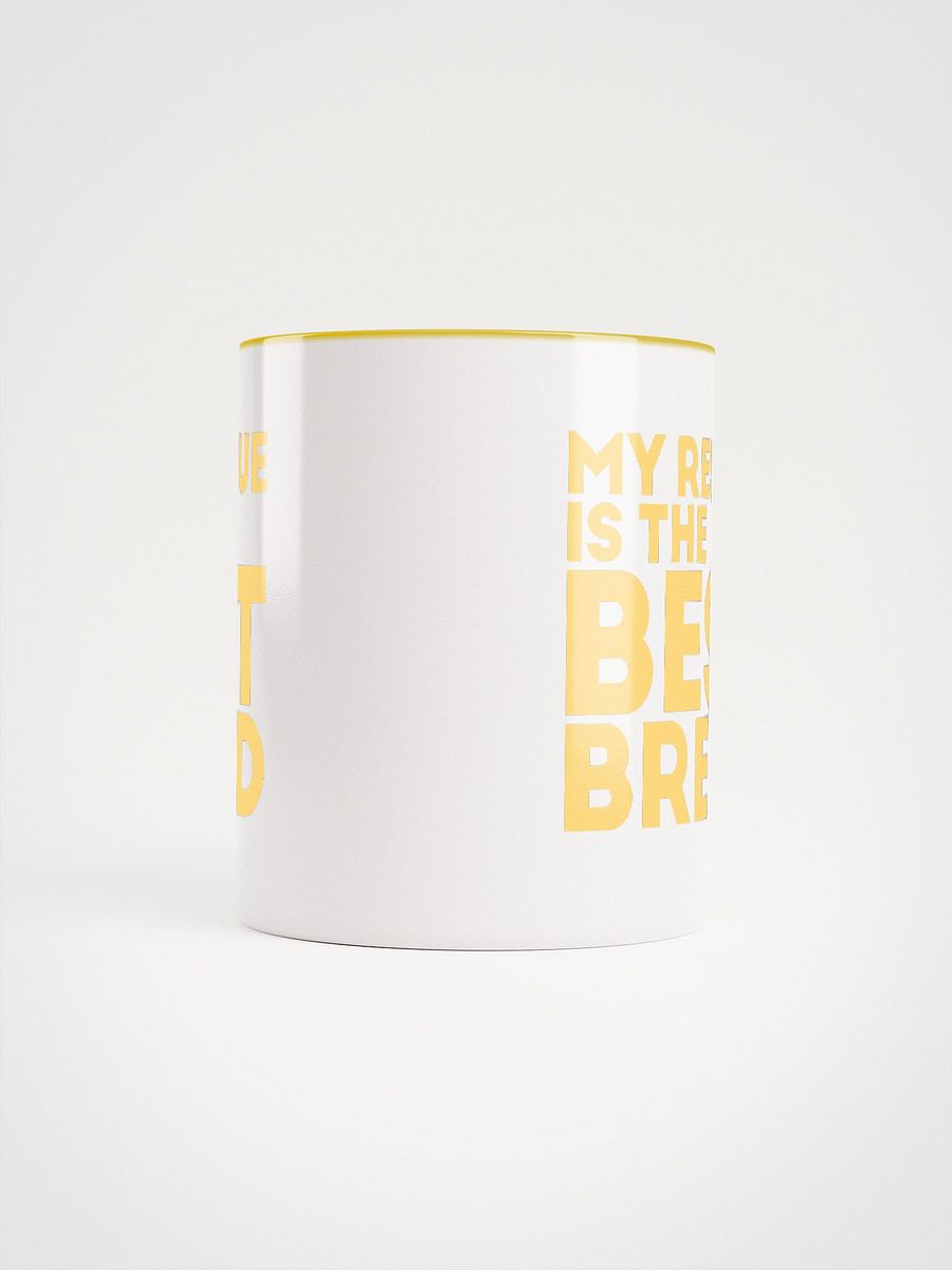 My Rescue is the Best Breed, white and yellow Ceramic Mug product image (5)