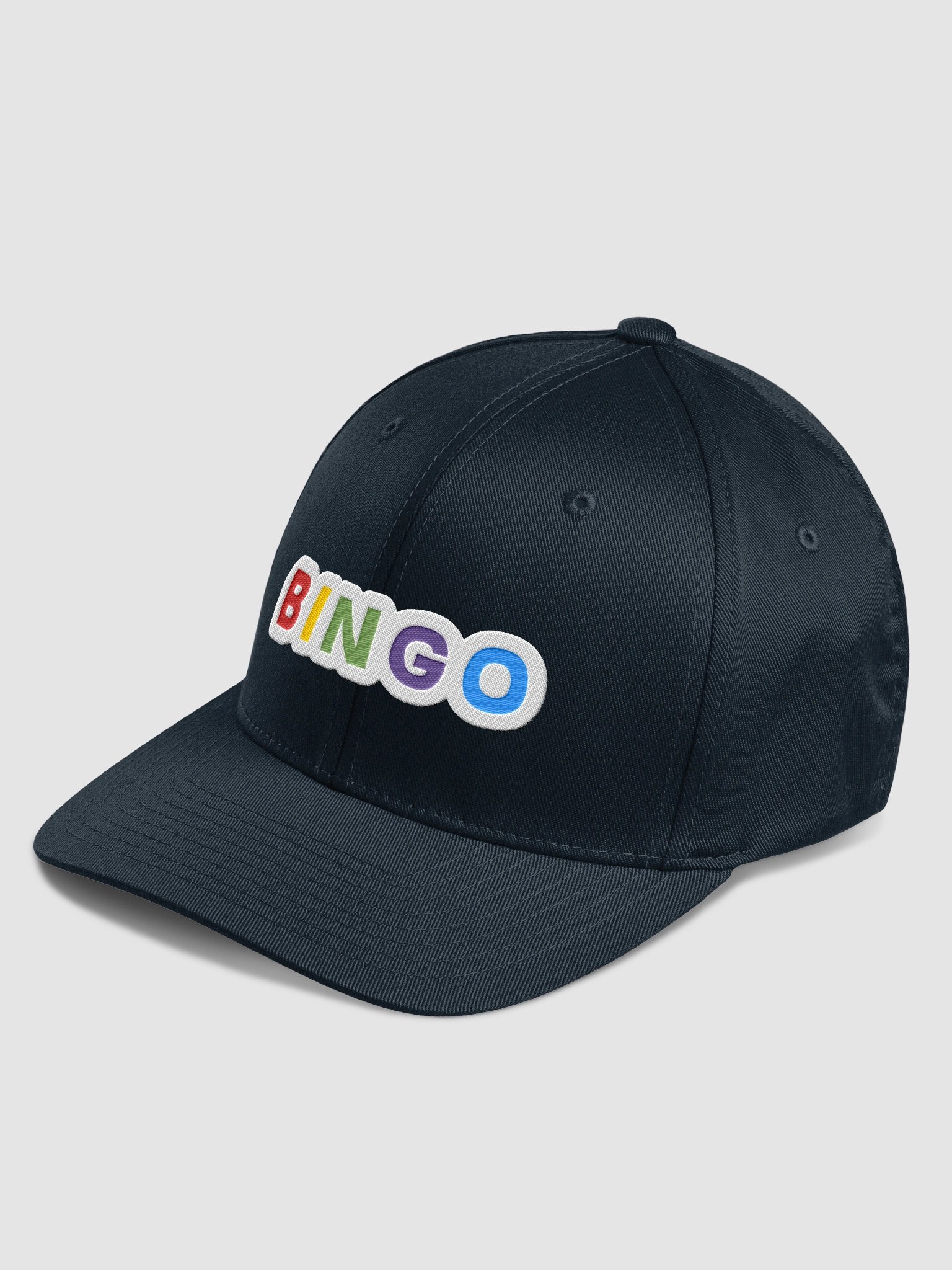 Alt Embroidered Bingo Letters Fitted Hat product image (7)