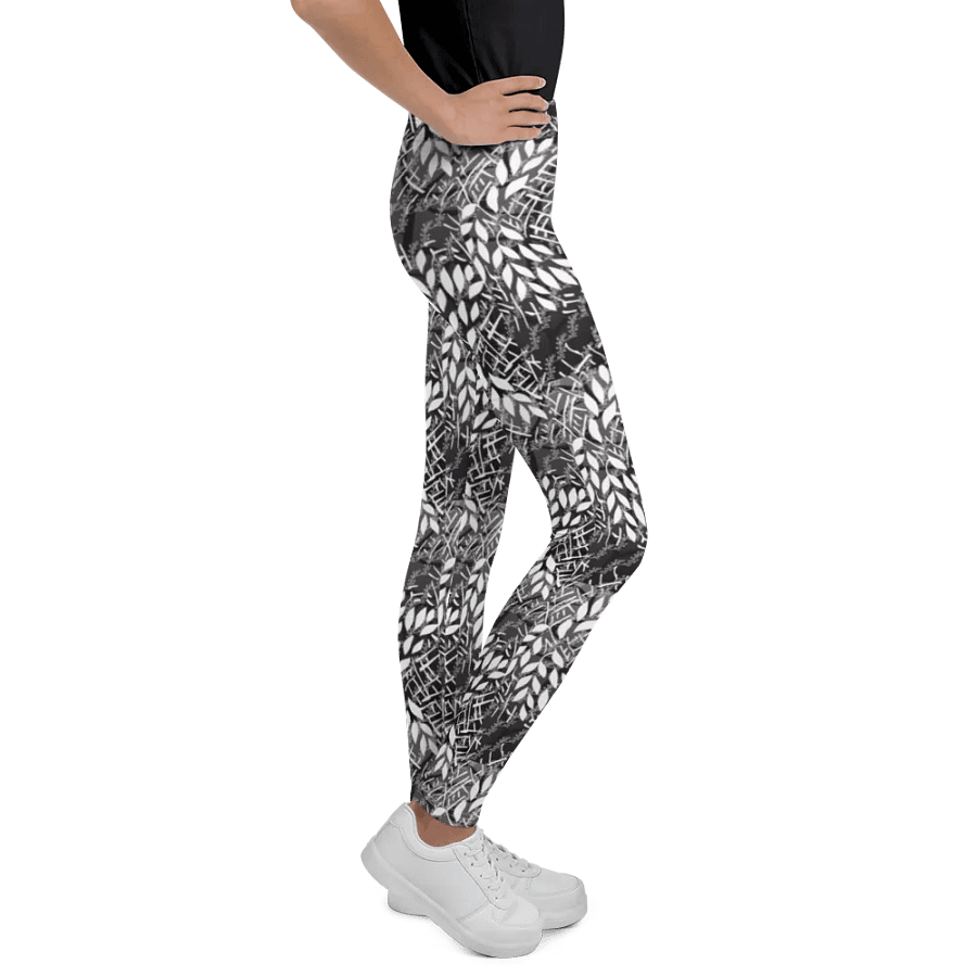 JoBeths' Signature Leggings 👖 Youth White Leave's 🍃 Design product image (5)