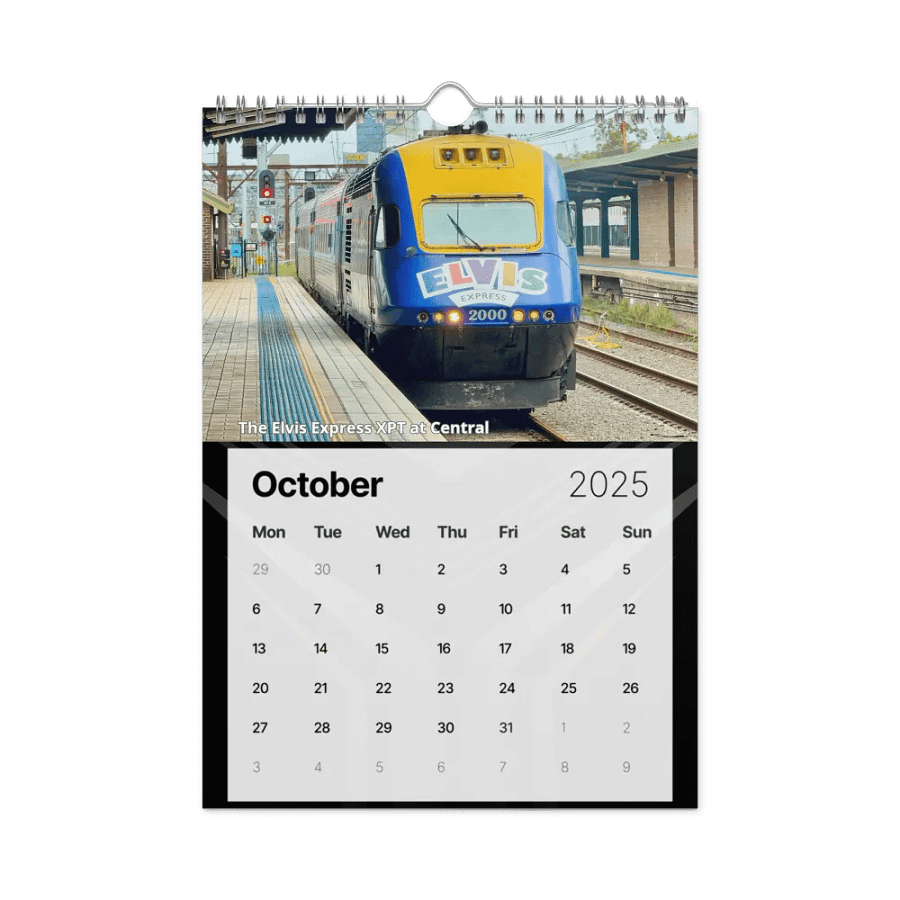 Sydney Trains Vlogs 2025 Calendar product image (12)