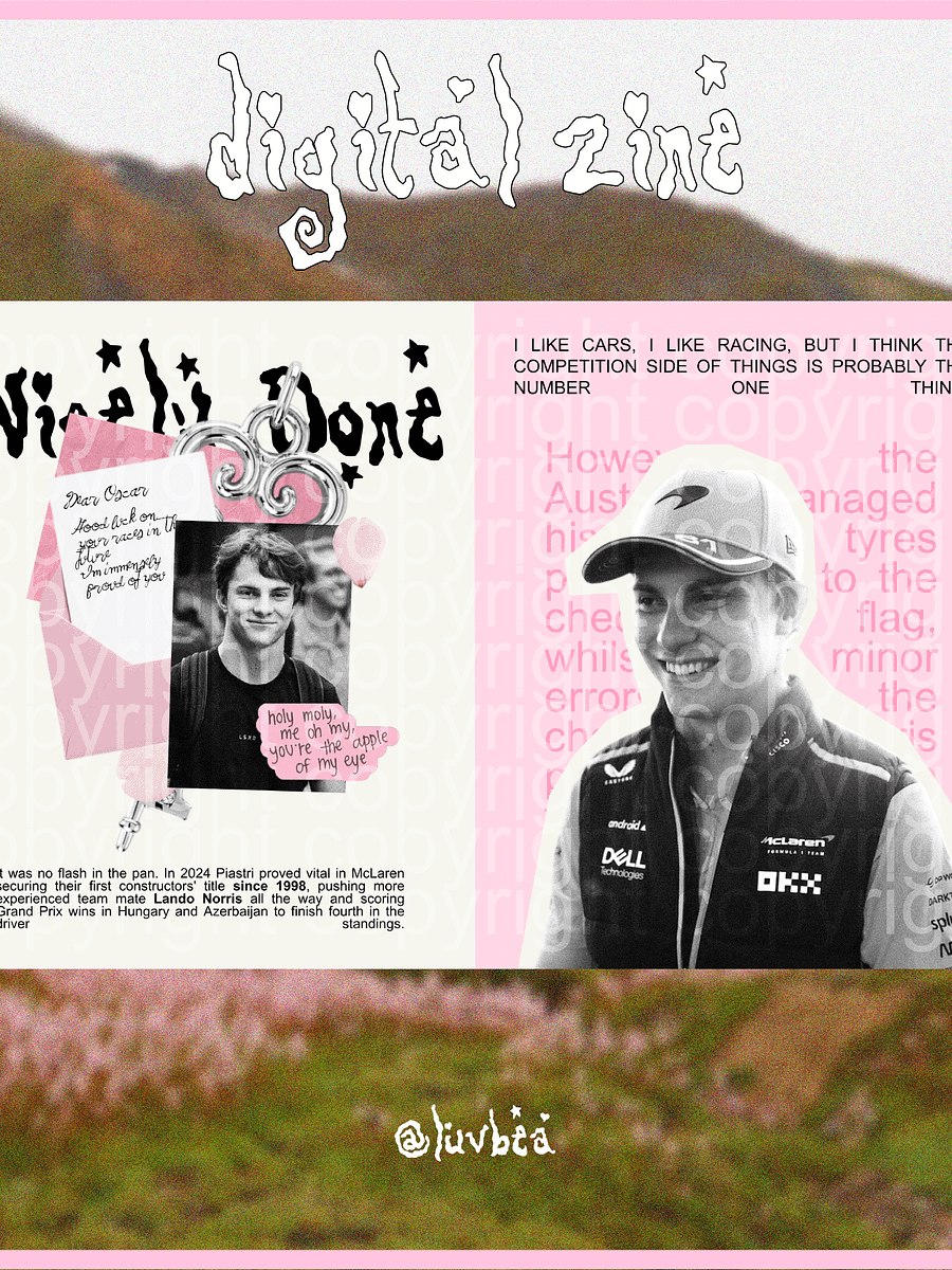 Oscar Piastri Digital Zine product image (2)