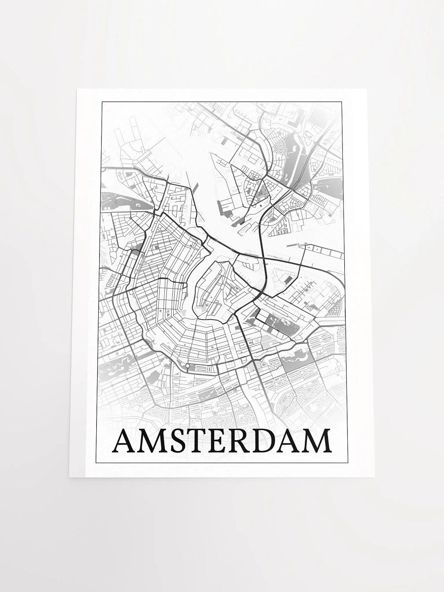Amsterdam, Netherlands, city map print product image (20)