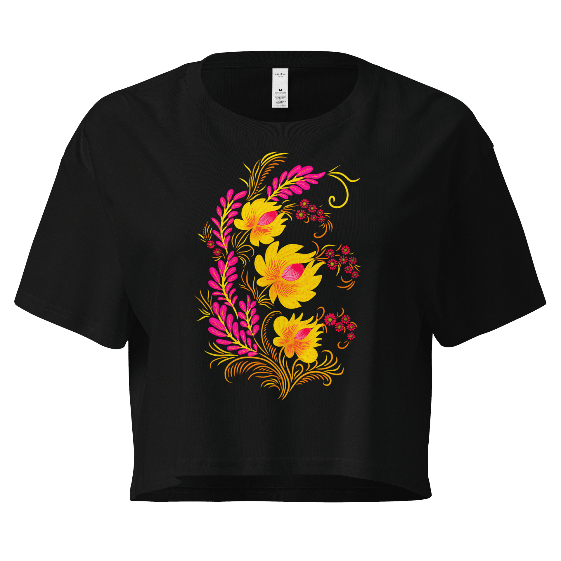 Vibrant Floral Fantasy Crop Top product image (1)