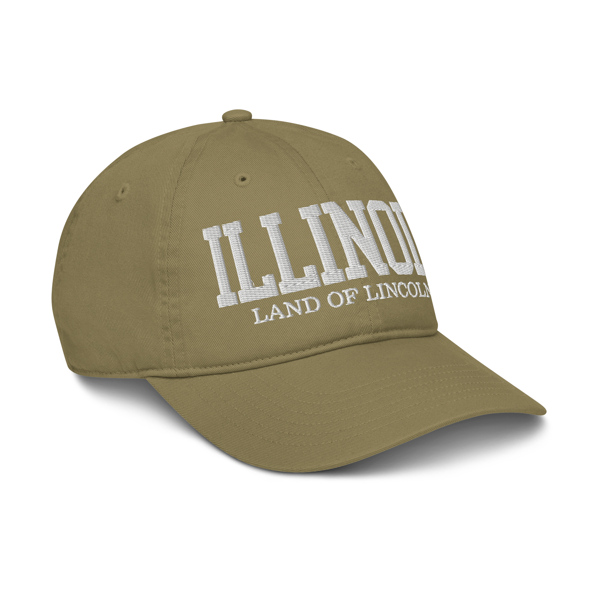 Illinois Land of Lincoln Embroidered Organic Hat product image (24)