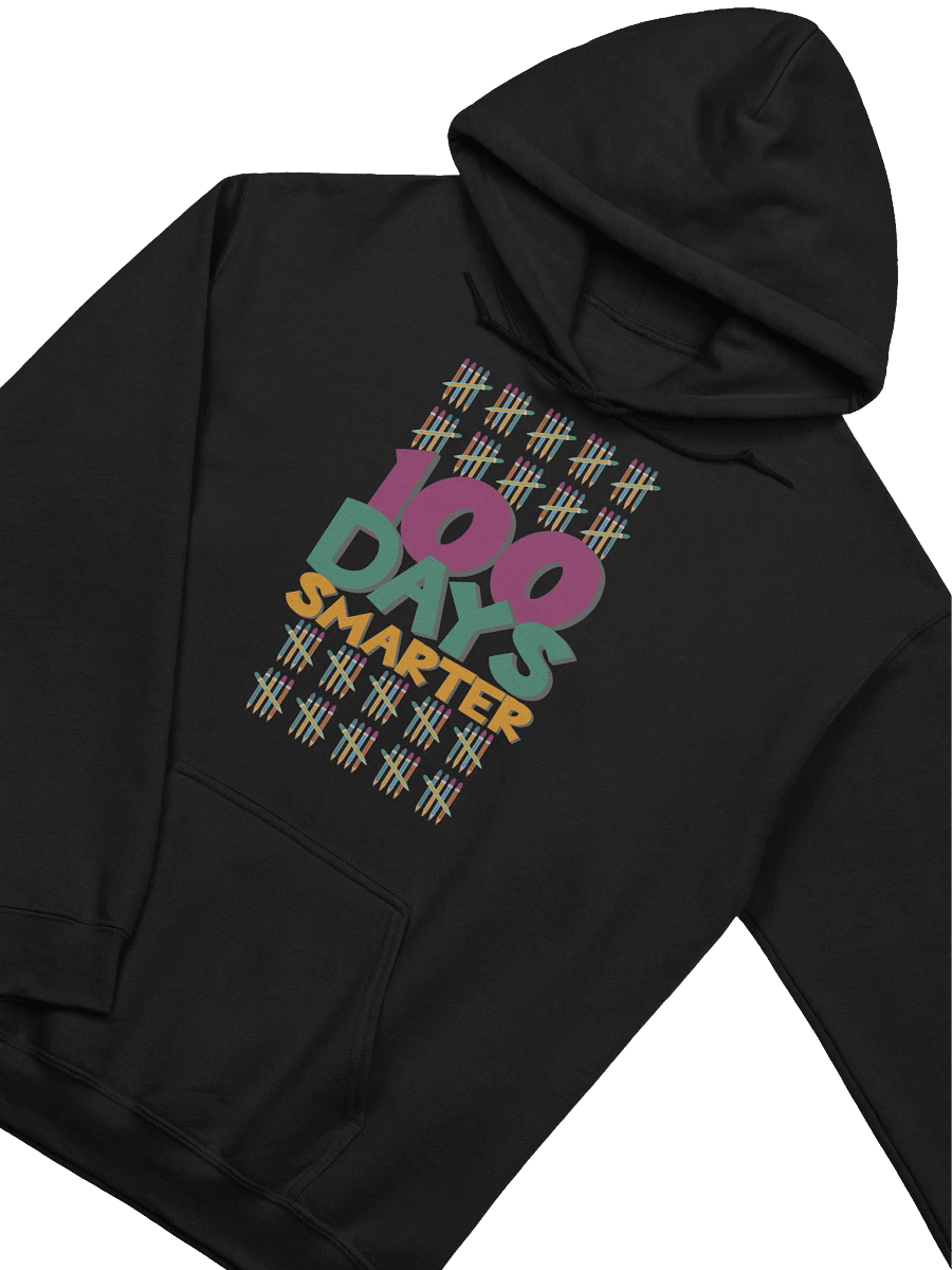 100 Days Smarter Pencil Border Hoodie product image (6)