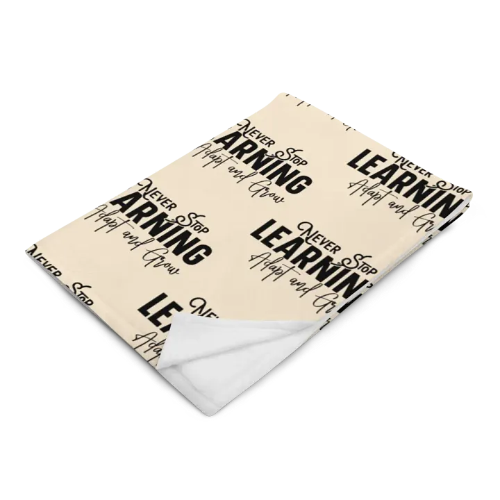 Never Stop Learning Blanket product image (2)