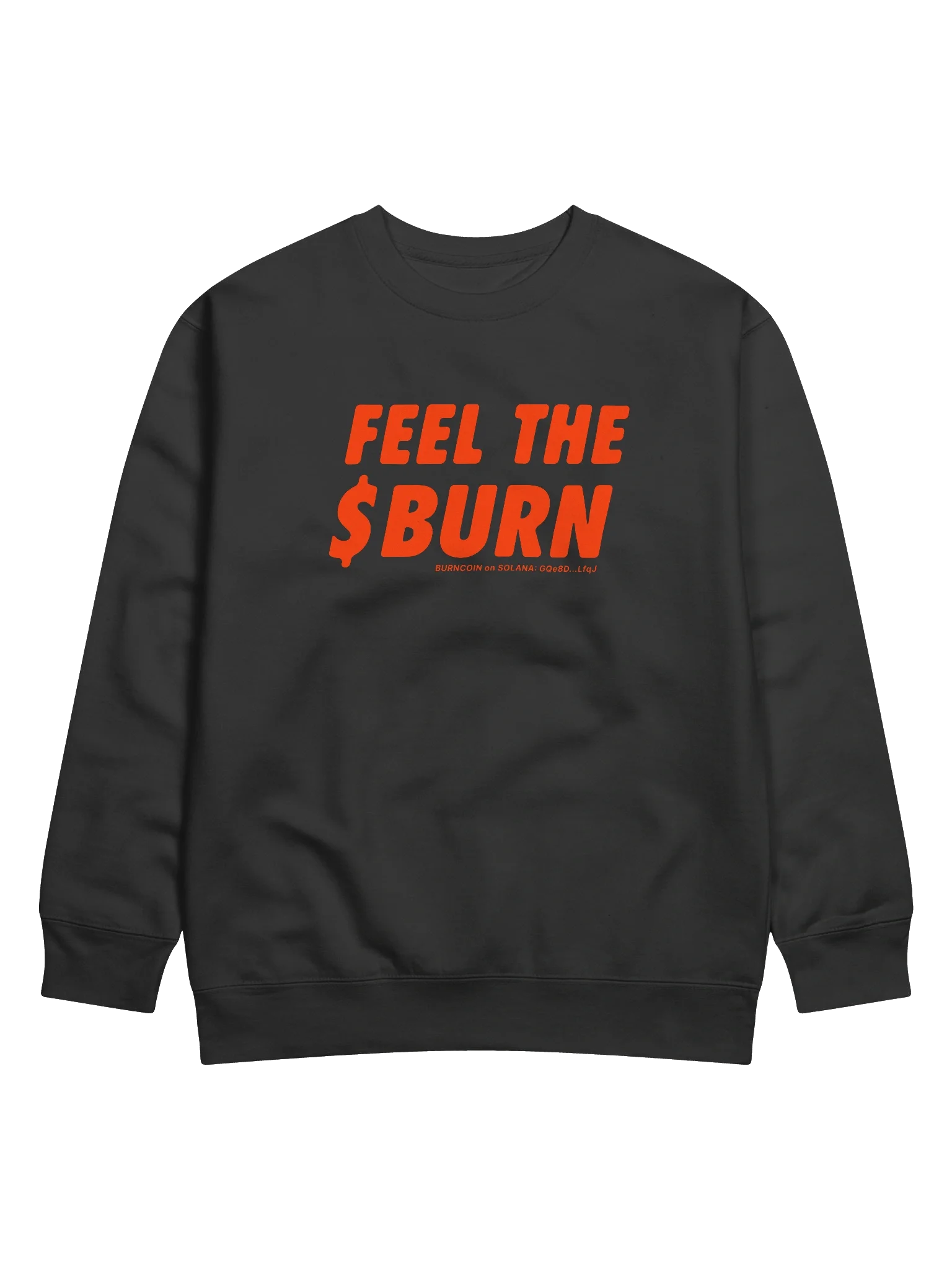 FEEL THE $BURN Sweatshirt - Red on Dark product image (1)