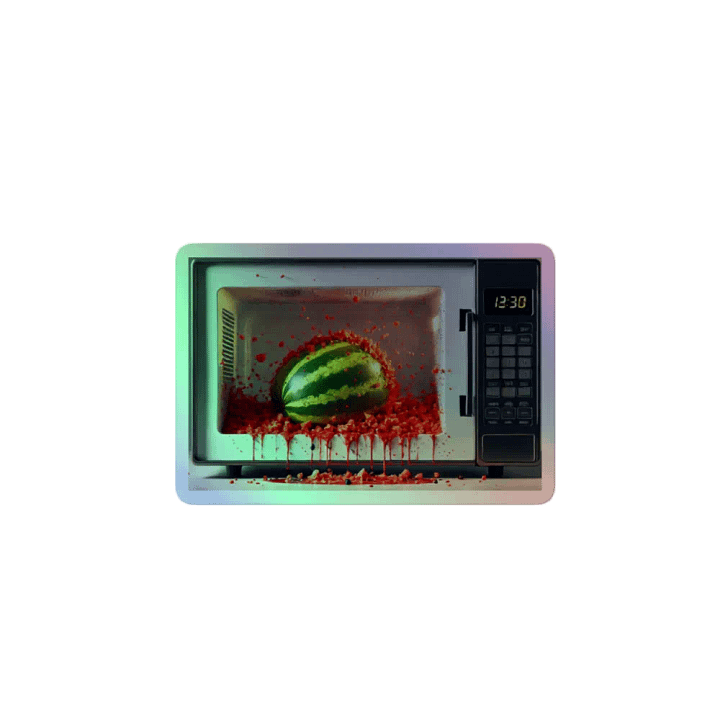 Exploding Watermelon Holographic Sticker Sheet product image (2)