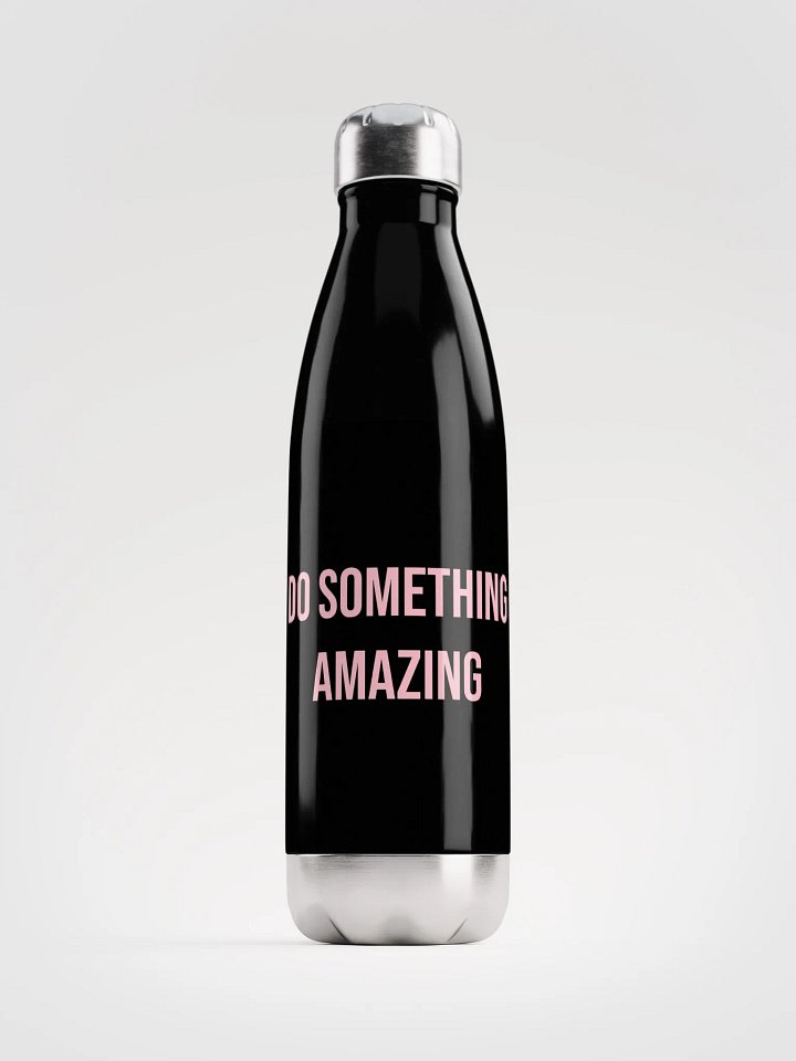 Travel water bottle - Black/Pink product image (1)