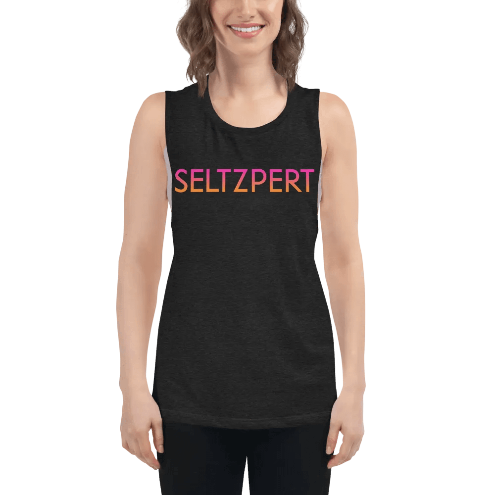 Seltzpert Women's Flowy Tank Top | Tequila Sunrise product image (8)